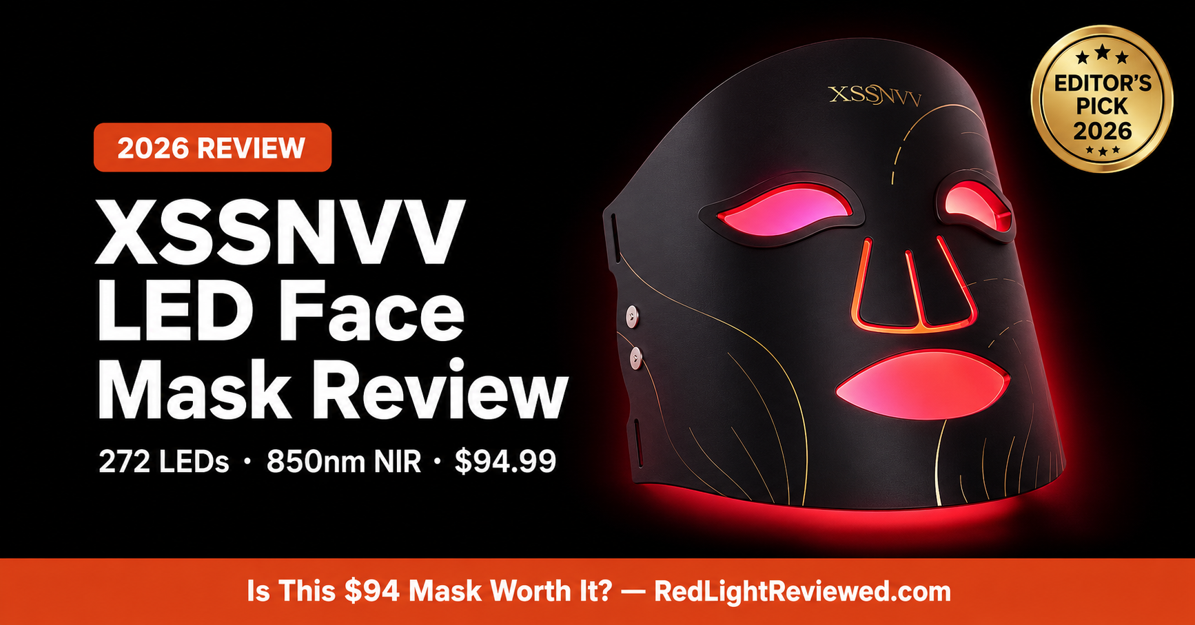 XSSNVV LED Face Mask Review 2026: Is This $94 Mask Worth It?