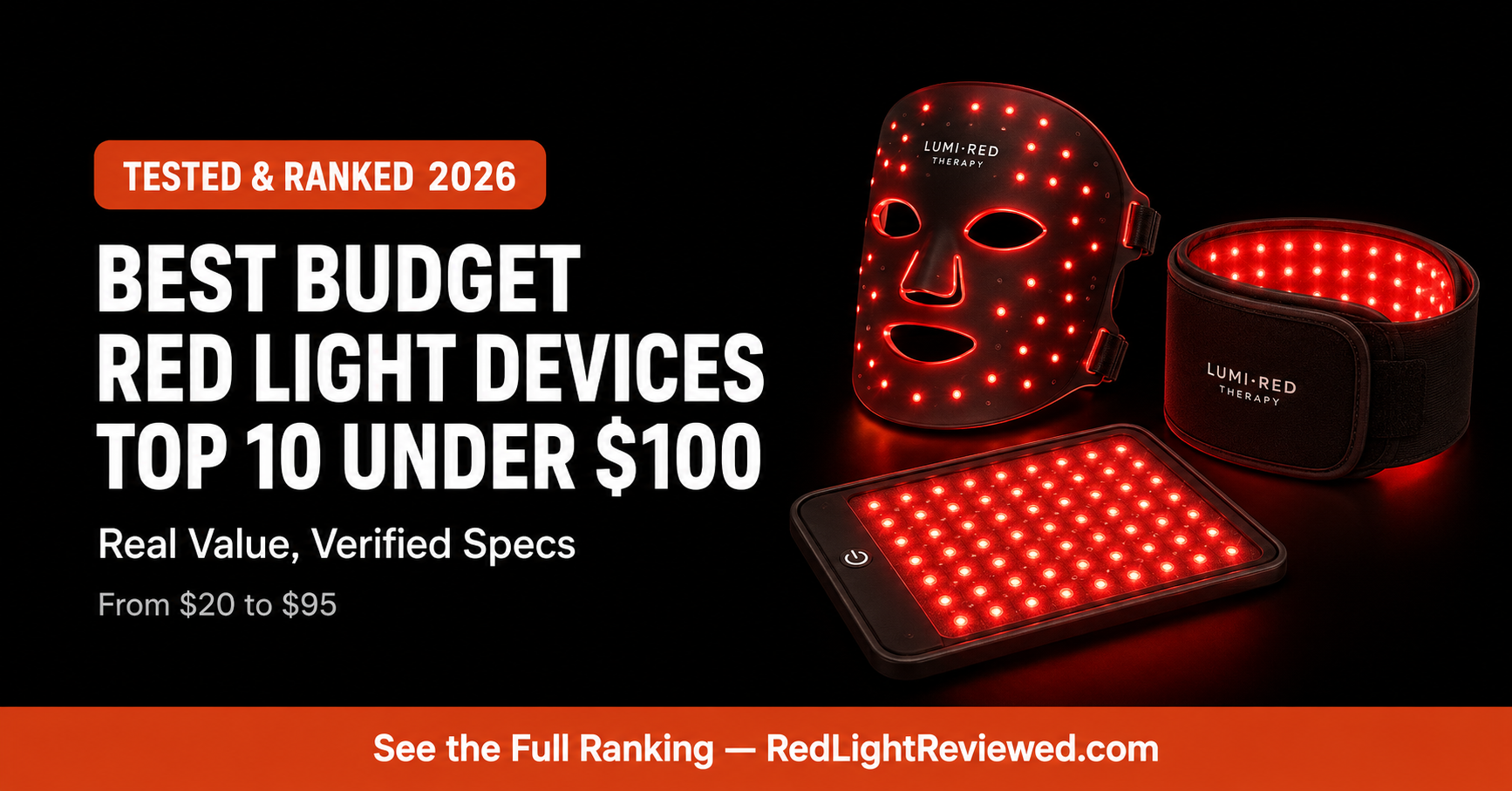 Best Budget Red Light Therapy Devices 2026: Top 10 Under $100