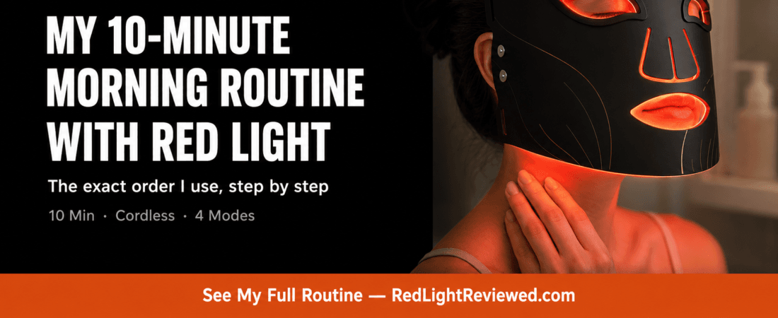 My 10-Minute Morning Skincare Routine with Red Light Therapy (GRWM)
