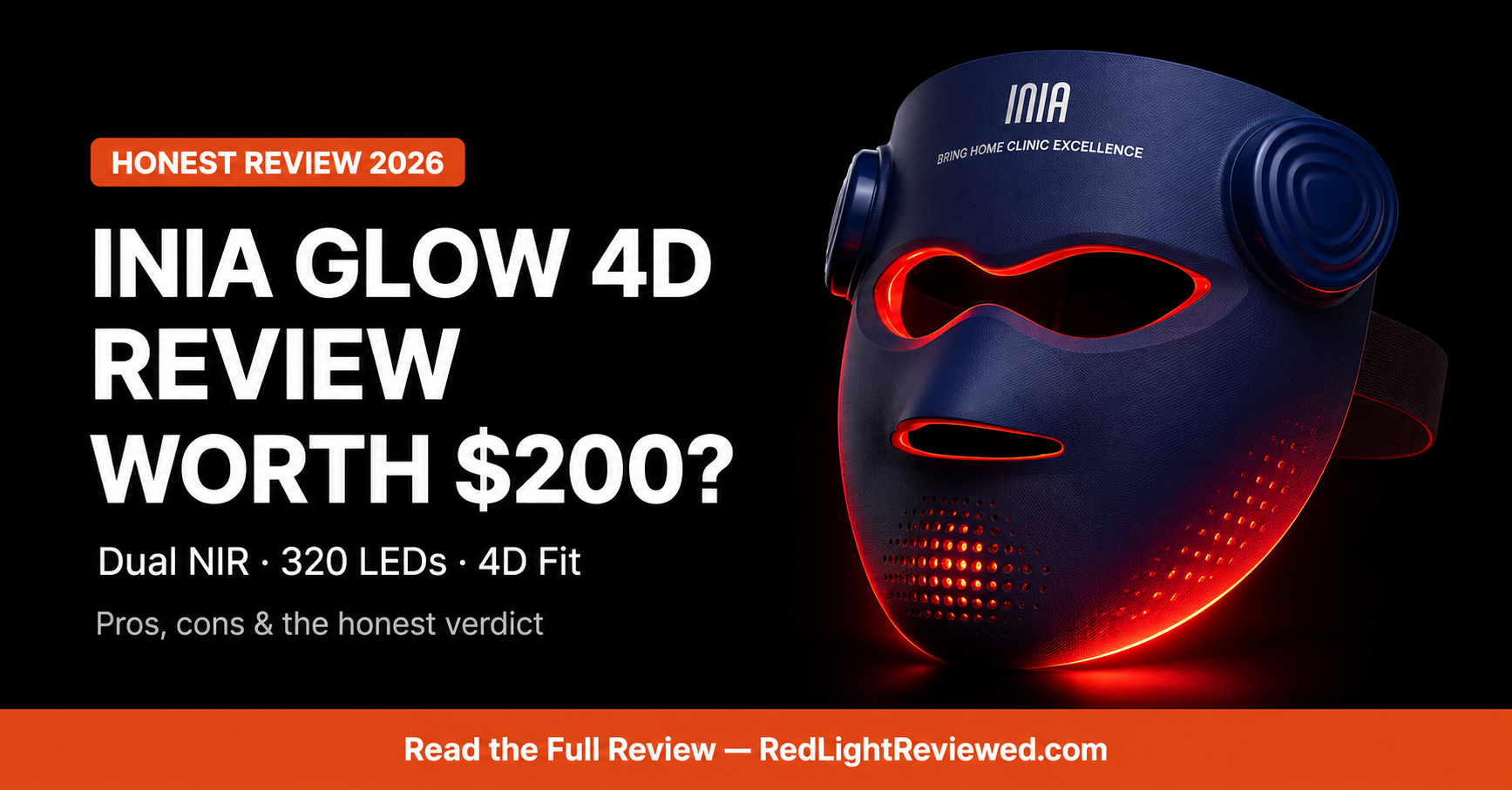INIA Glow 4D Review 2026: Is the Dual-NIR Mask Worth $200?