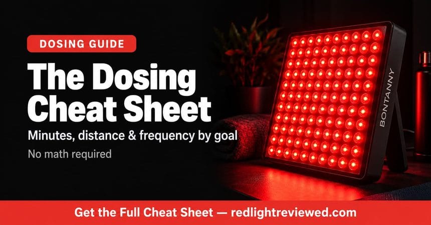 Red Light Therapy Dosing: The Complete Cheat Sheet by Goal