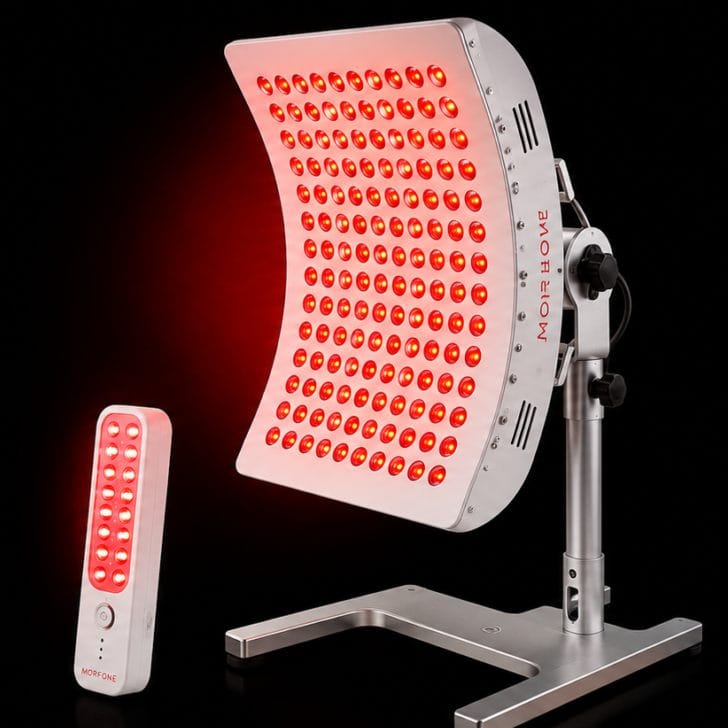 Morfone red light therapy panel with stand