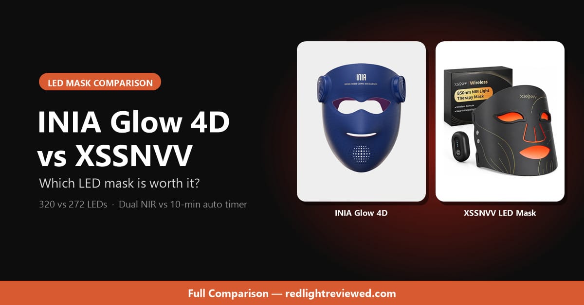INIA Glow 4D vs XSSNVV: Which LED Mask Is Worth It?