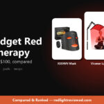 Best budget red light therapy devices: XSSNVV mask, Viconor lamp and Comfytemp belt